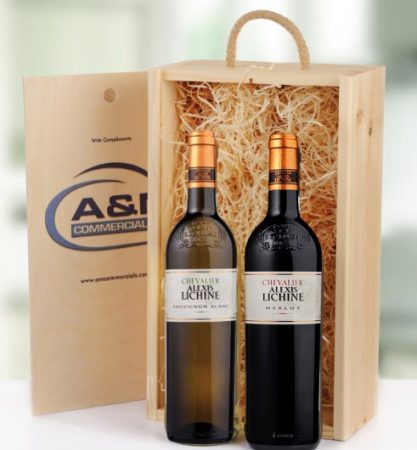 2 Bottle Corporate Wine Gift Idea