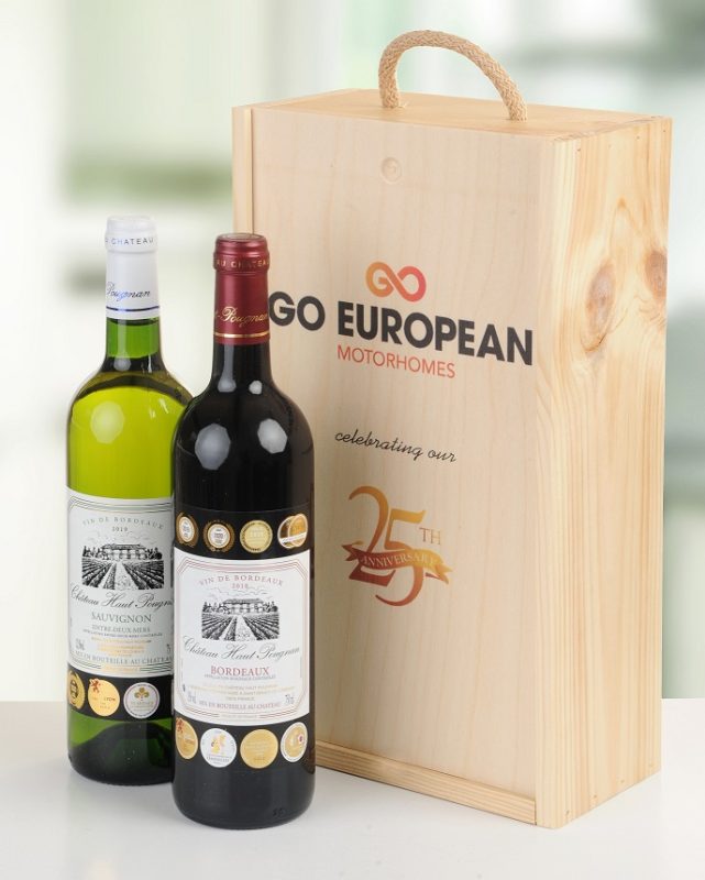 Personalised Company Wine Gift, Two Bottles