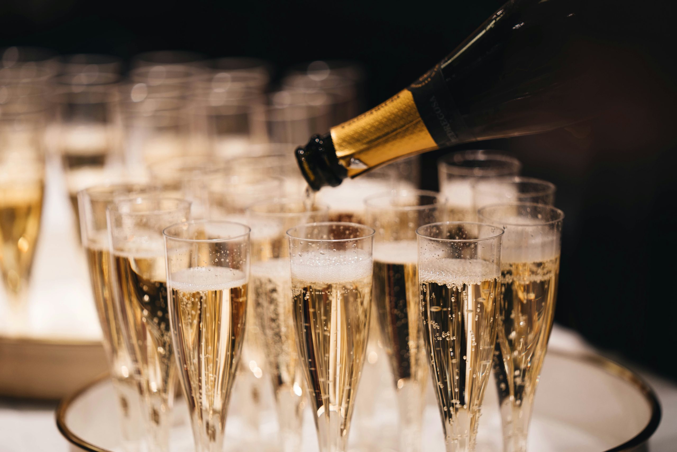Why is champagne used for celebrations?